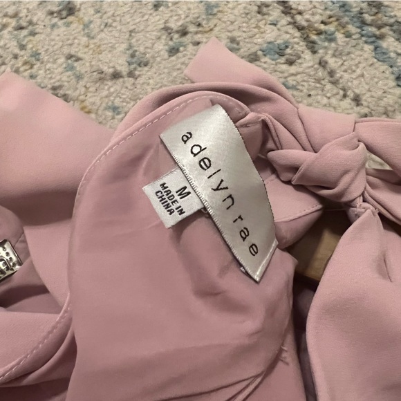 Adelyn Rae Ina Ruffle blush shift dress - Picture 6 of 6